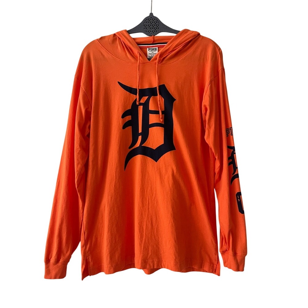 PINK Victoria's Secret Detroit Tigers Hoodie Shirt Small